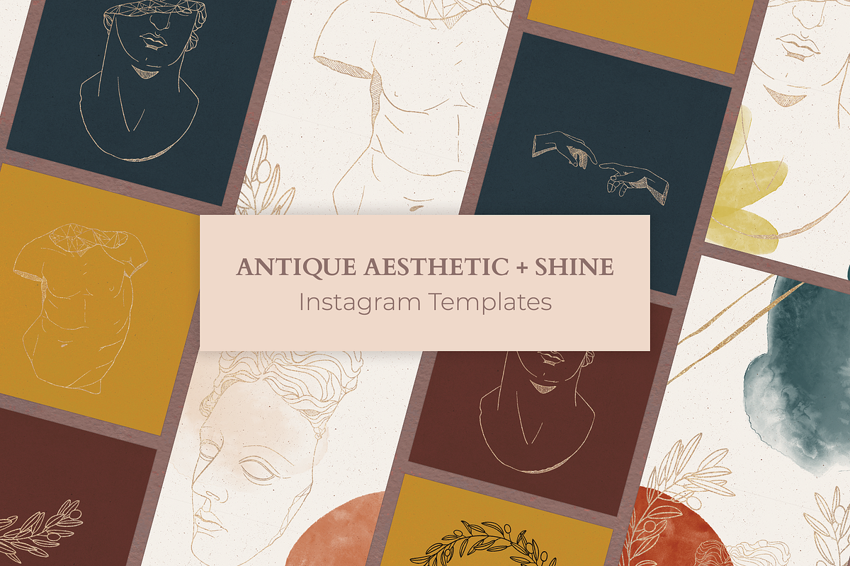 ANTIQUE AESTHETIC + SHINE templates, a Background Graphic by mamormo (Photo 1 of 13)