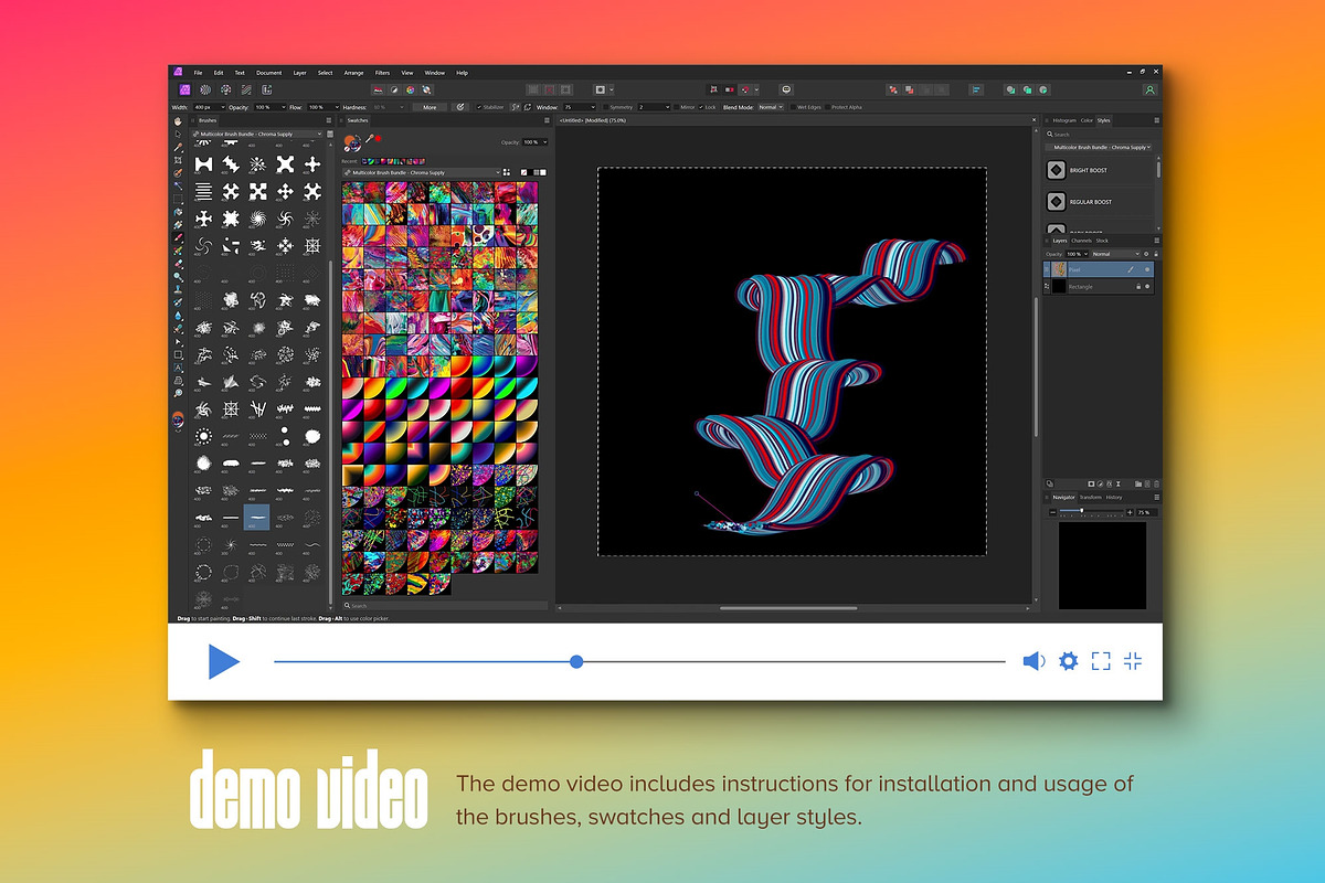 Painter: Multicolor Affinity Brushes, a Brush Add-On by Chroma Supply (Photo 4 of 19)