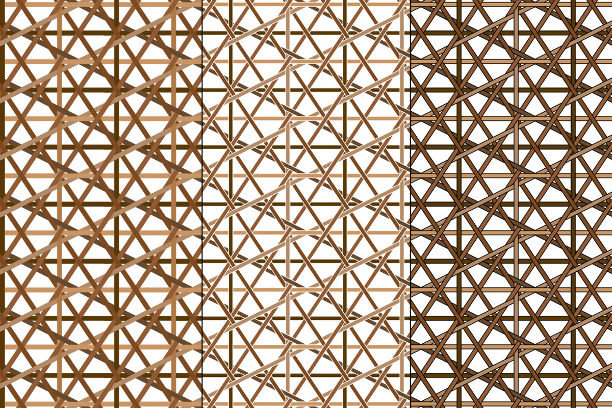 Diagonal Lattice Caning Patterns, a Pattern Graphic by Melissa Held Designs (Photo 3 of 4)