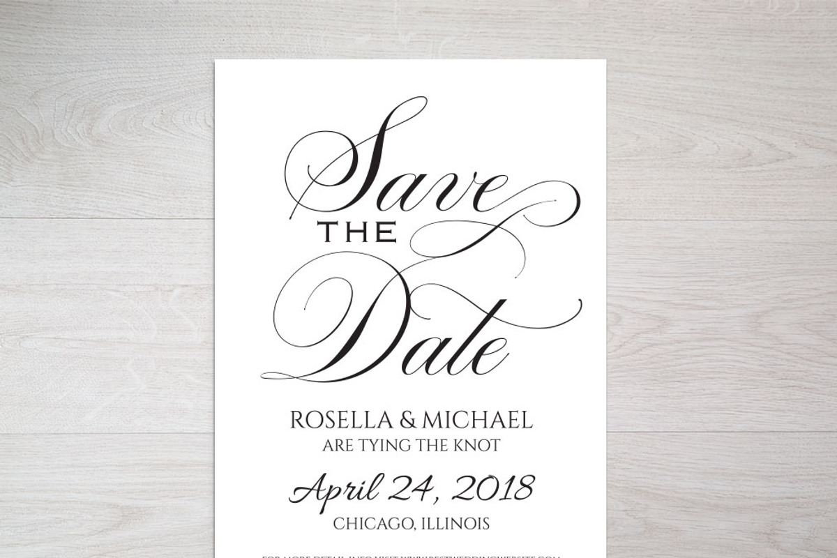 Save the Date Template SHR209, an Invitation Template by Shafura_Wedding (Photo 3 of 5)