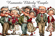 Romantic Elderly Couple Png Bundle, an Illustration by Craft Nest (Thumbnail 1 of 11)