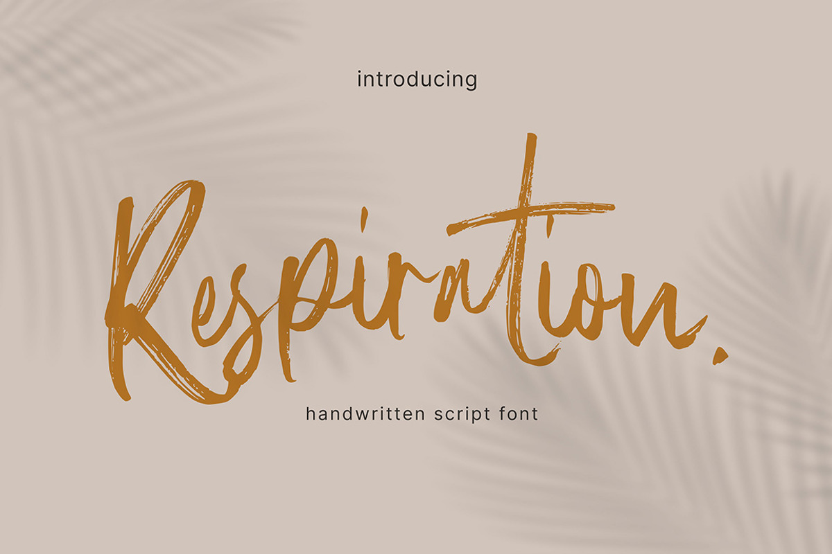 Respiration, a Handwritten Font by Gatype (Photo 1 of 10)