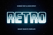Retro Screen Text & Logo Effect, a Layer Style Add-On by Design Squad (Thumbnail 1 of 5)