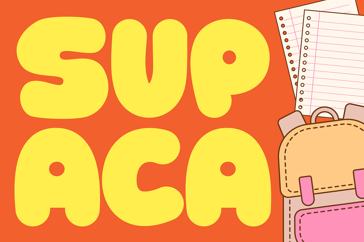 Supaca, a Sans Serif Font by Pinisi ART (Photo 1 of 10)