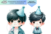 Blue Birthday png Baby Boys Party, a Person Illustration by VM PARTYS  BY TAIRUMA (Thumbnail 3 of 10)