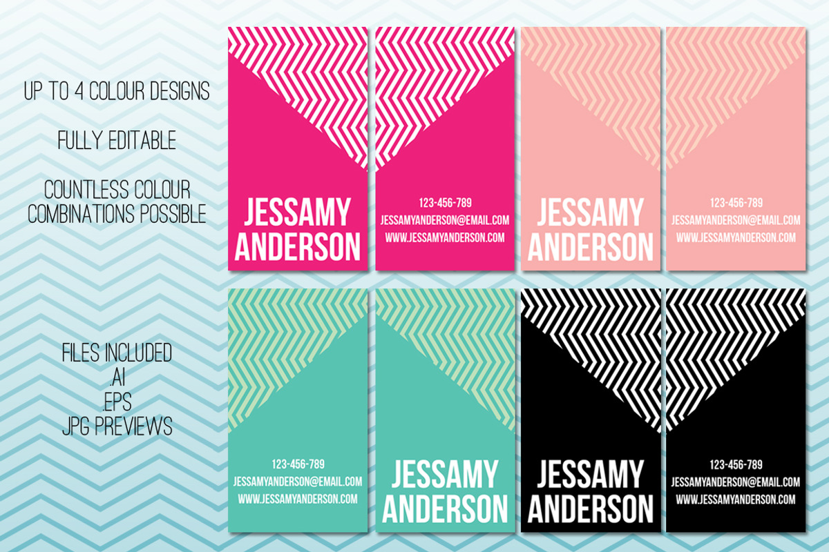 Jessamy Business Card Template, a Business Card Template by Pip Sweet (Photo 3 of 3)