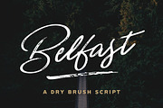 SALE | Belfast - A Dry Brush Script, a Script Font by Hustle Supply Co. (Thumbnail 1 of 8)