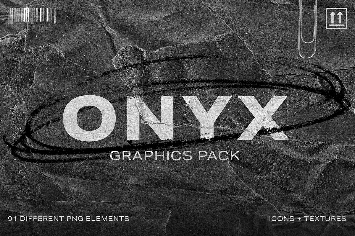 Onyx Graphics Pack, an Object Graphic by The Fake PNG (Photo 1 of 9)