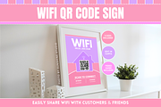 WiFi QR Code Sign - Pastel, a Stationery Template by SunshineStudioBoutique (Thumbnail 1 of 10)
