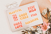 Honey Babe Groovy Retro Font, a Handwritten Font by BarcelonaShop (Thumbnail 3 of 9)