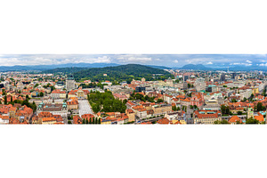 Panoramic view of Ljubljana - Slovenia, an Architecture Photo by Leonid Andronov