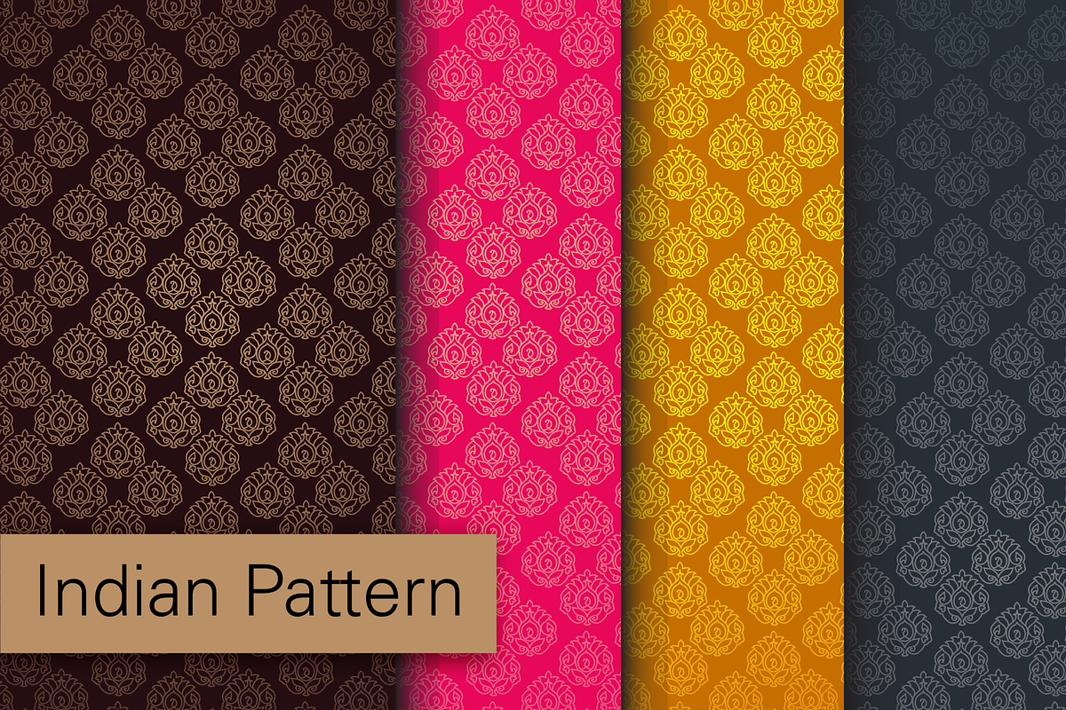 Seamless Indian Patterns Set of 75+, a Pattern Graphic by ThePhoton (Photo 13 of 17)