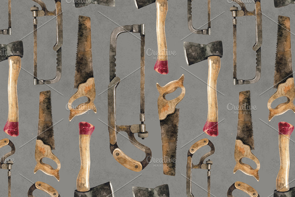 Old-fashioned lumberjack bundle, a Texture Illustration by Sundra (Photo 2 of 6)