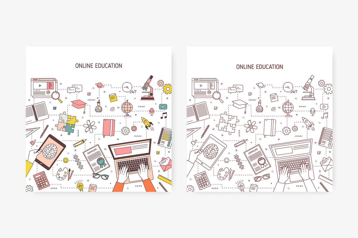 Online education banners, an Education Illustration by Good Studio (Photo 6 of 6)