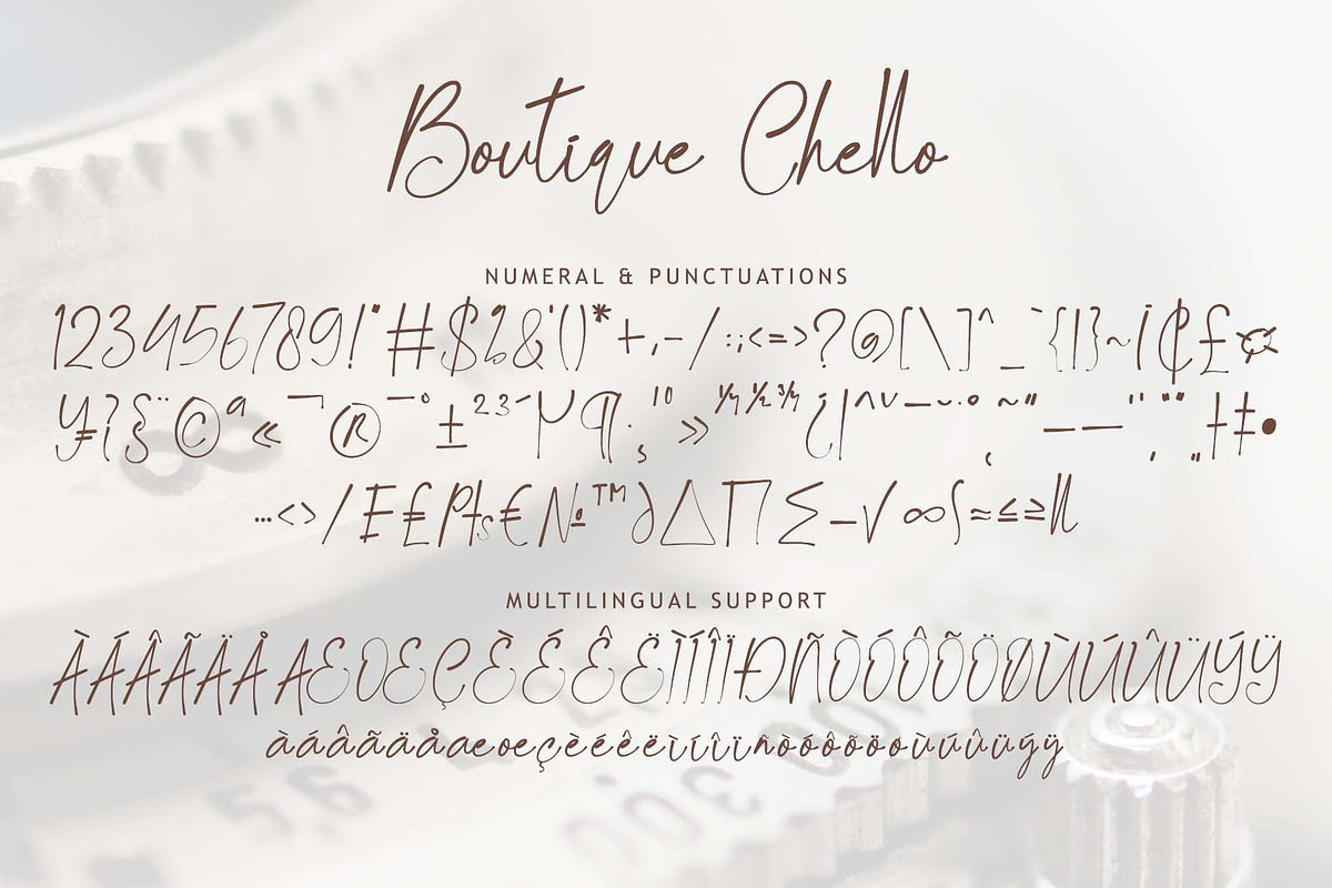 Boutique Chello, a Handwritten Font by Yoga Letter (Photo 6 of 6)