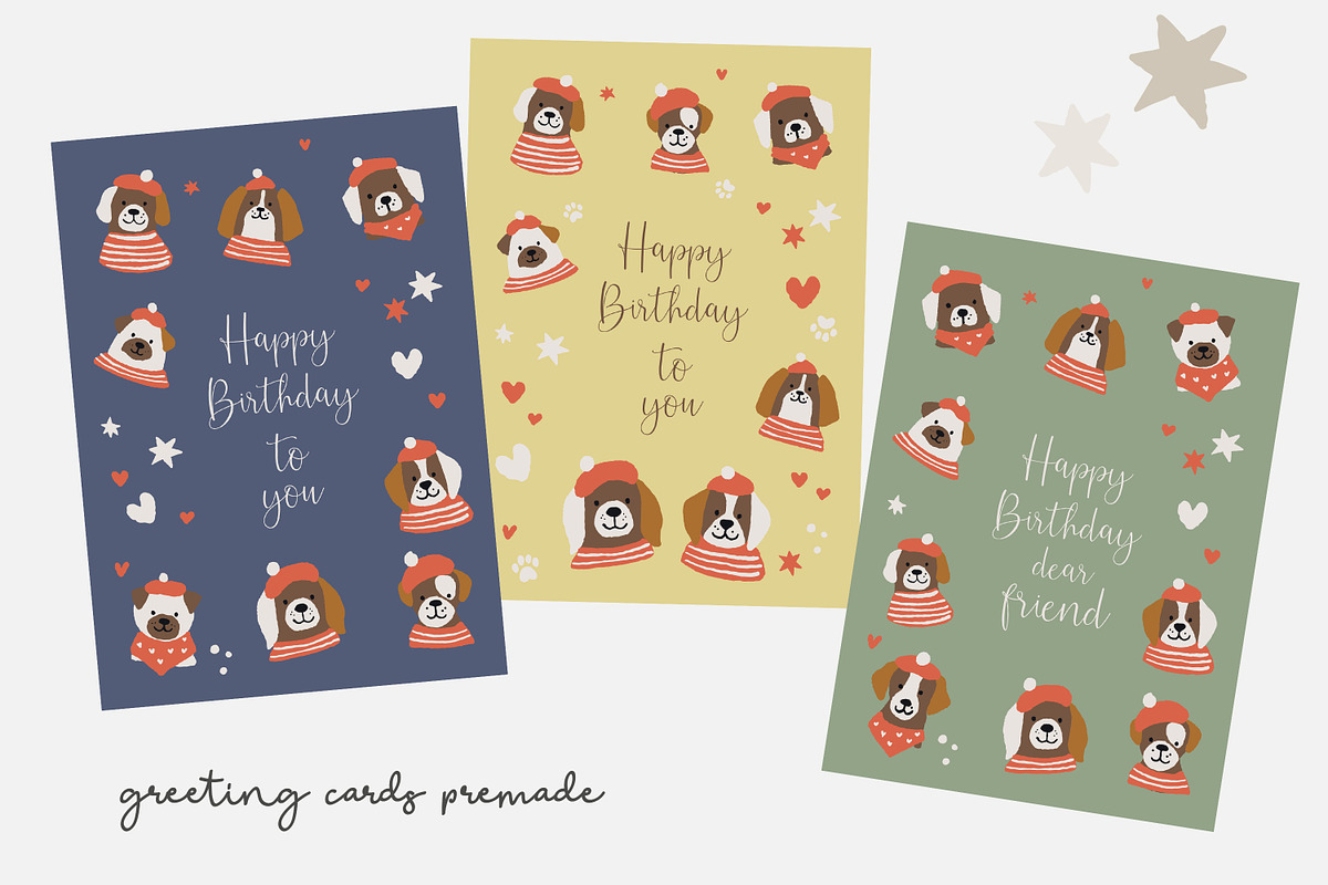 Cute Dogs Vector Patterns Collection, a Pattern Graphic by Naty Art (Photo 10 of 10)