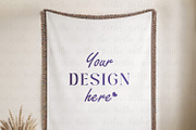 Woven Blanket Mockup, a Mockup by Mie Mockup Studio (Thumbnail 4 of 8)