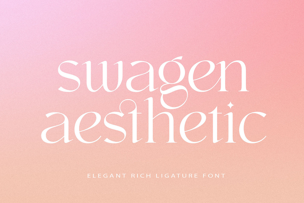 swagen aesthetic, a Serif Font by INKSUN™ (Photo 1 of 9)
