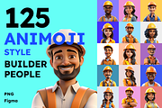 125 Animoji - Builder People, a Characters & Person 3D Model by Digital Blood (Thumbnail 1 of 9)