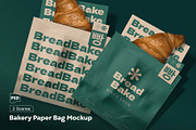 Bakery Paper Bag Mockup, a Packaging Mockup by skybluecreative (Thumbnail 1 of 5)