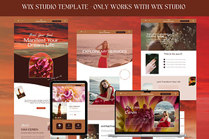 Spiritual Website Wix Template, a Wix Template by Deepa Template Studio