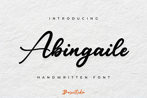 Abingaile Handwritten Font