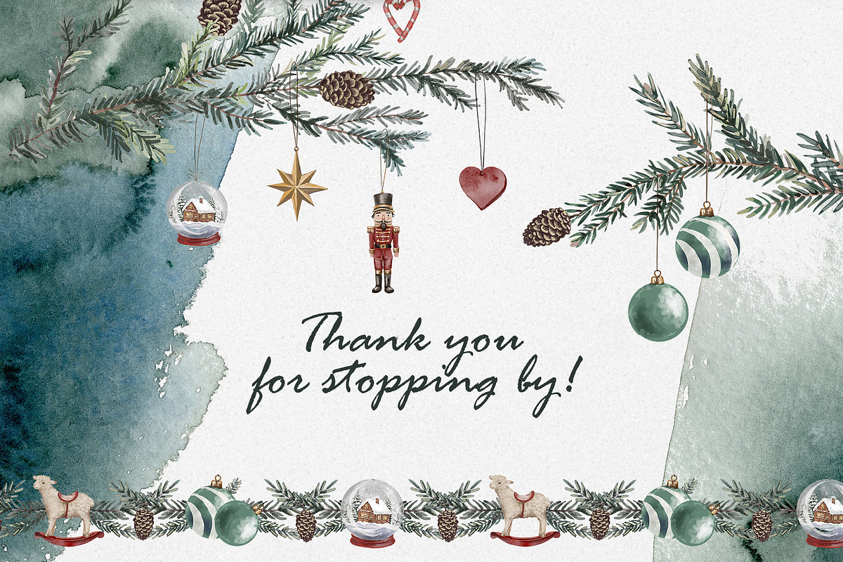 Christmas Tree Clip Art Collection, a Seasonal Illustration by RushkinaAntonina (Photo 8 of 8)