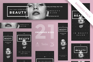 Banners Pack | Your Skin Beauty, a Templates & Theme by Amber Graphics
