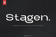 Stagen | Modern Display Sans Serif, a Sans Serif Font by Aluyeah Studio (Thumbnail 1 of 15)