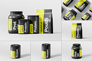 Protein Set Mock-up, a Packaging Mockup by zippypixelstudio (Thumbnail 1 of 8)