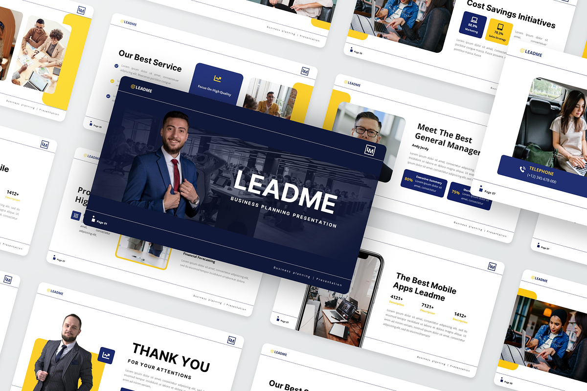 Leadme Business Planning Power Point, a Presentation Template by SquidPixey (Photo 5 of 6)