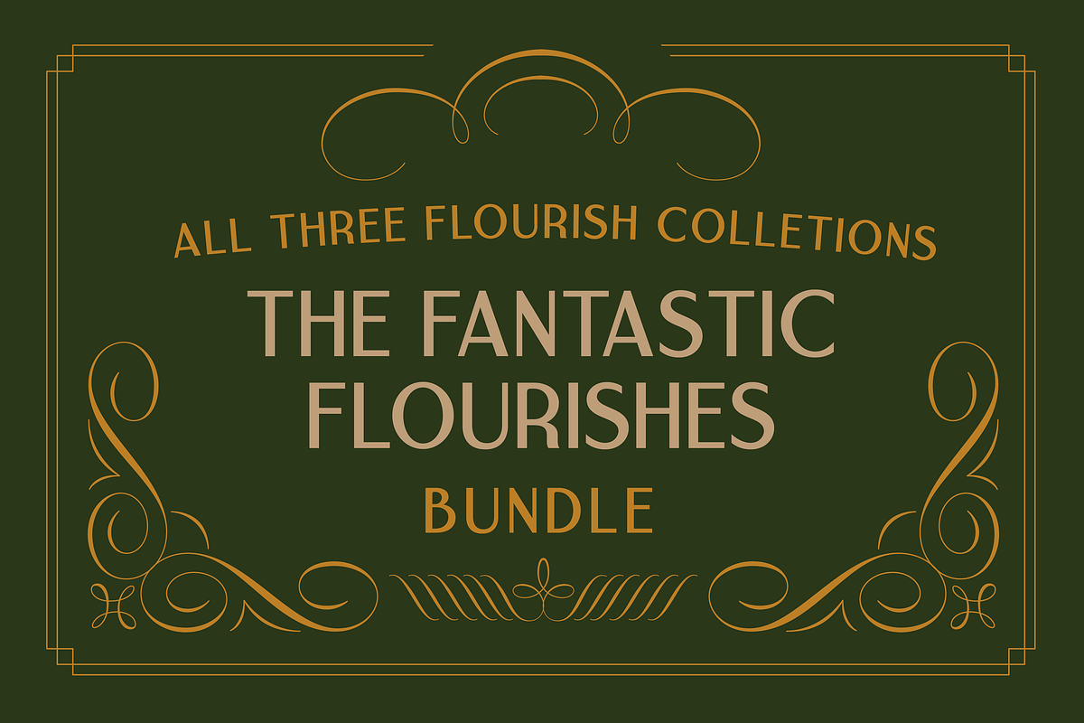 The Fantastic Flourishes Bundle, a Decorative Illustration by Drew Melton (Photo 1 of 4)