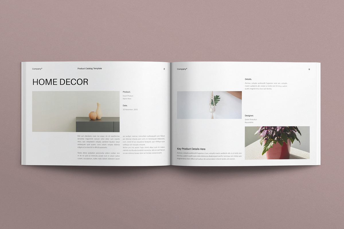 Product Catalog Template Landscape, a Brochure Template by E-Type (Photo 4 of 7)
