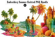 Embroidery Summer Knitted PNG Bundle, a Seasonal Illustration by CreationArt (Thumbnail 1 of 5)