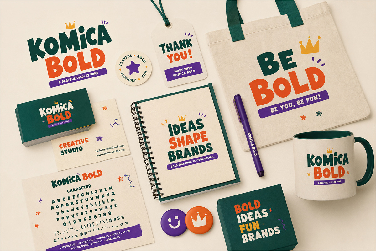 Komica - Decorative Font, a Sans Serif Font by LetterStock (Photo 2 of 5)