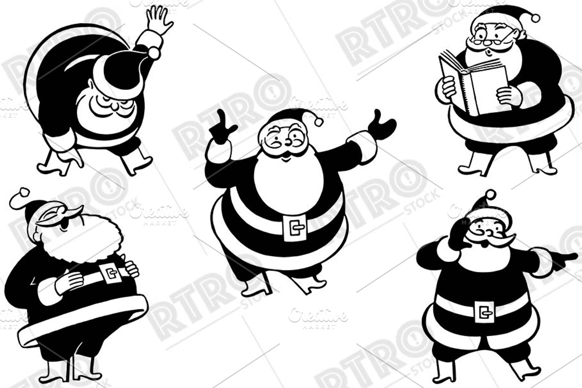 RTRO Santa Claus 4, an Illustration by RTRO Stock (Photo 5 of 5)