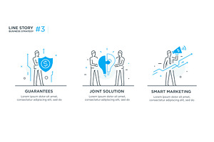Set of illustrations concept with