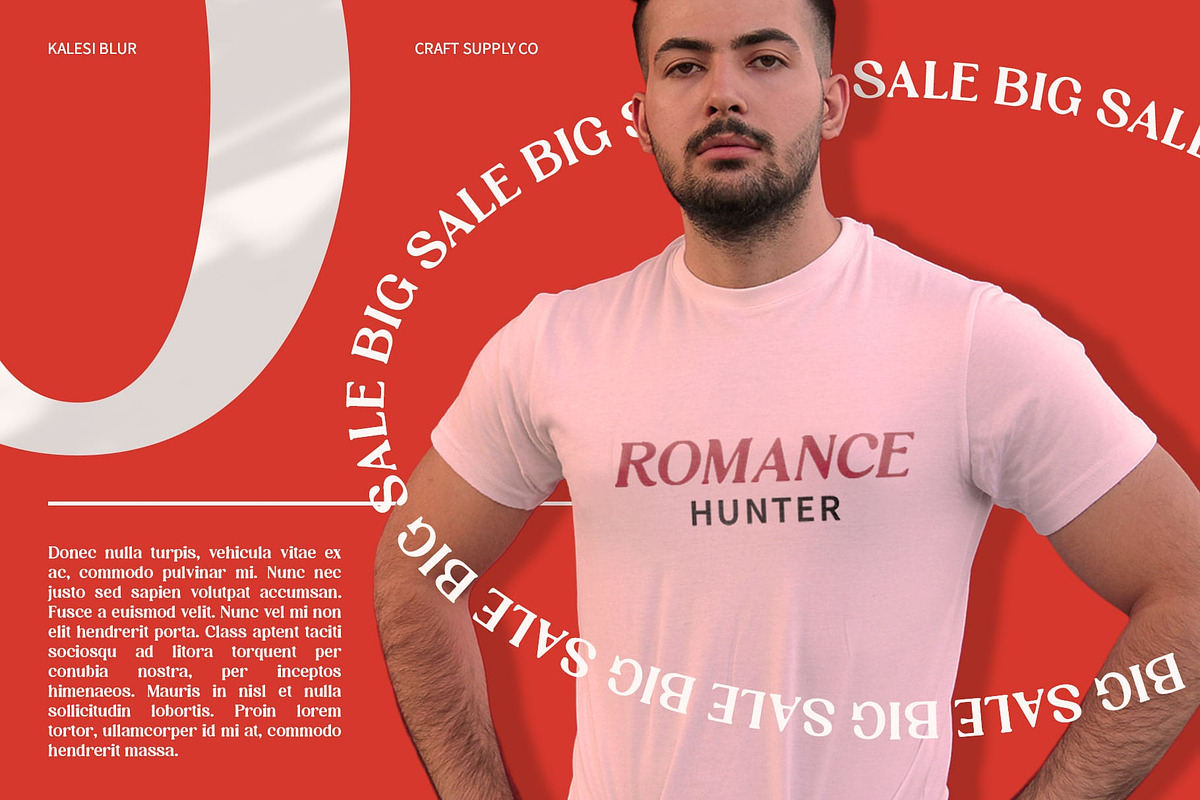 Kalesi Blur, a Sans Serif Font by Craft Supply Co. (Photo 6 of 8)