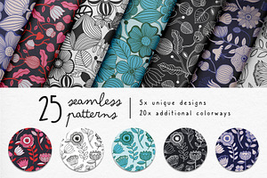 Fineliner Florals Graphic Collection