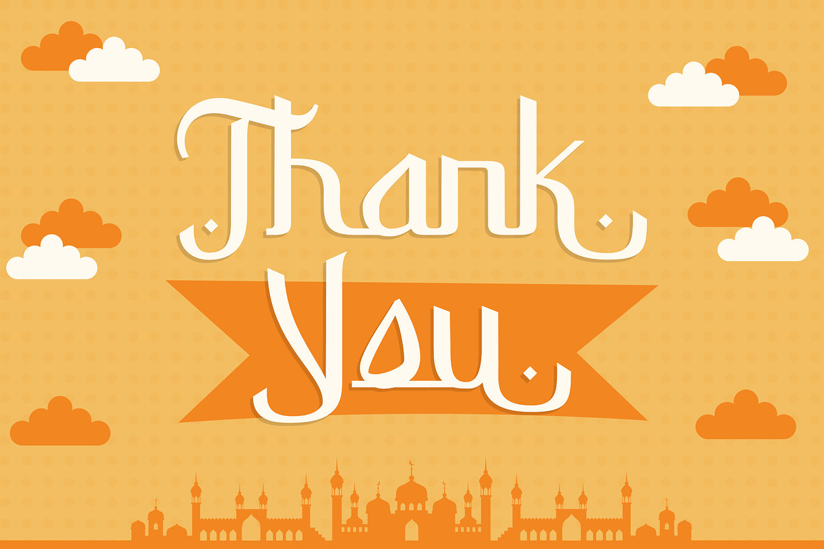 Bullan Ramadhan | A Faux Arabic Font, a Script Font by Andrimada Creative (Photo 11 of 13)