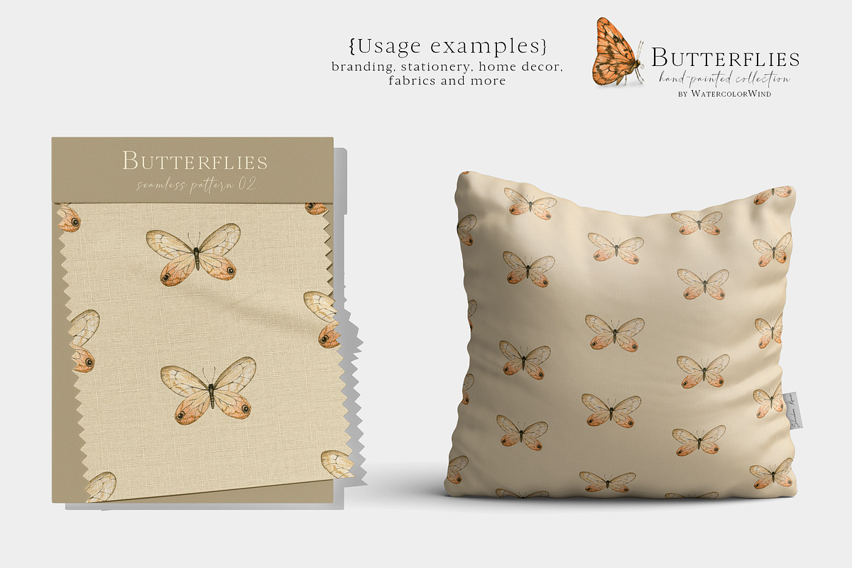 Watercolor Butterfly Clipart, an Illustration by Ksenia Shmakova (Photo 5 of 10)