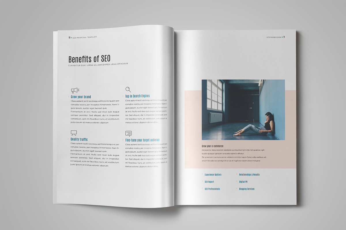 SEO Proposal, a Brochure Template by StockInDesign (Photo 7 of 12)