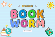 BOOKWORM - Cartoon School Font, a Sans Serif Font by KiddoGlyphs Studio (Thumbnail 1 of 3)