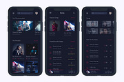 Musicly - Music and Podcast App UI K, an UI Kit Template by Betush (Thumbnail 2 of 6)
