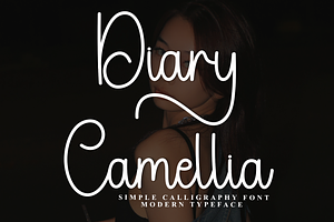 Diary Camellia, a Handwritten Font by FreshTypeINK