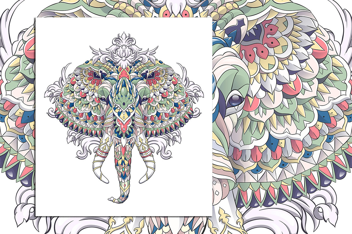 Ethnic Collection: Elephant, an Animal Illustration by ArtoJoy (Photo 4 of 5)