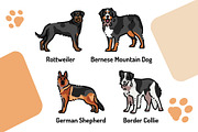 Breed dogs icons set, an Animal Illustration by Backwoods_studio (Thumbnail 6 of 10)