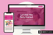 Party Planner Wix Studio Template, a Wix Template by Collette Collabs (Thumbnail 1 of 7)