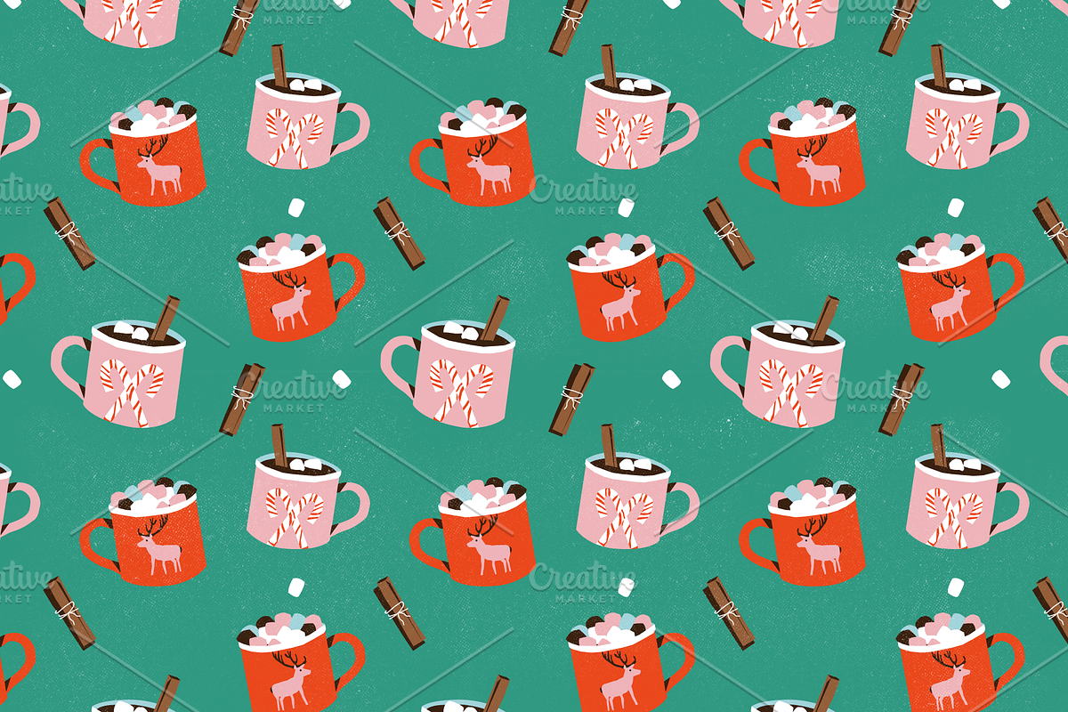 Cute Christmas Vectors, an Illustration by Marinastu (Photo 8 of 9)
