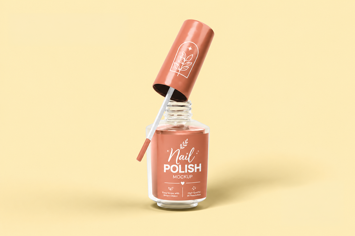 Nail Polish Mockup, an Advertising Mockup by Custom.scene (Photo 3 of 3)